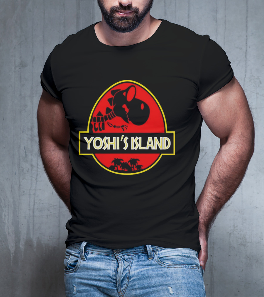 Jurassic Park Yoshi’s Island Logo Crossover T-Shirt