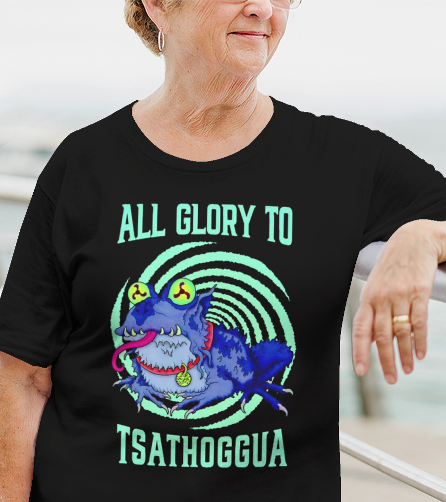 All Glory To Tsathoggua Spiral Eyed Creature T-Shirt