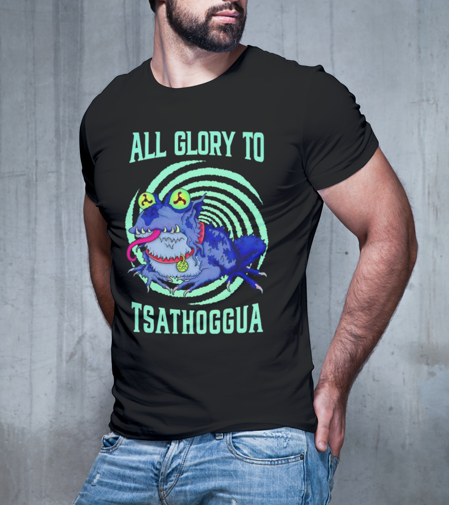 All Glory To Tsathoggua Spiral Eyed Creature T-Shirt