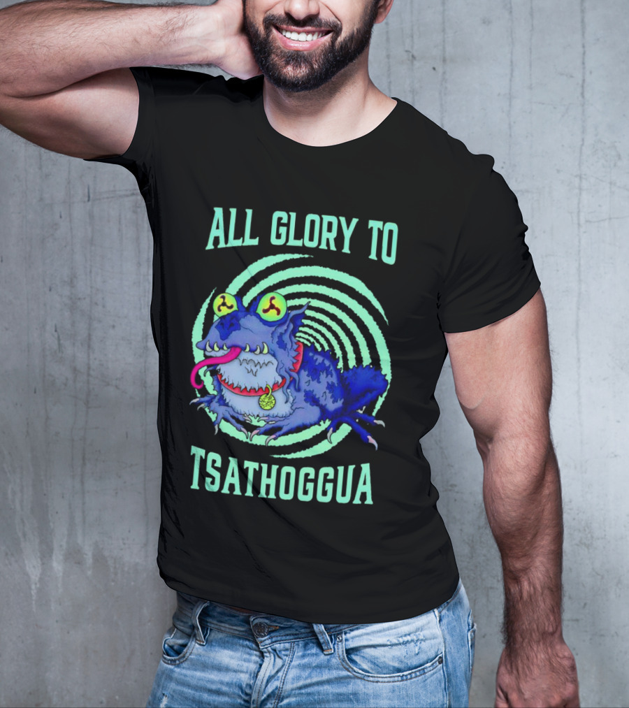 All Glory To Tsathoggua Spiral Eyed Creature T-Shirt