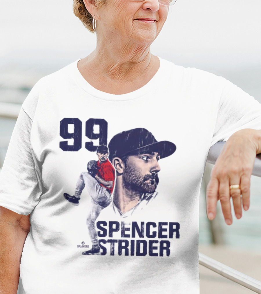 Spencer Strider 99 Atlanta Braves Vintage Players T-Shirt