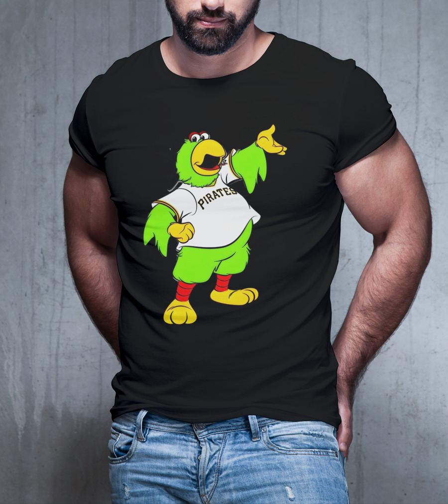 Pittsburgh Pirates Parrot Mascot Cheerful T-Shirt