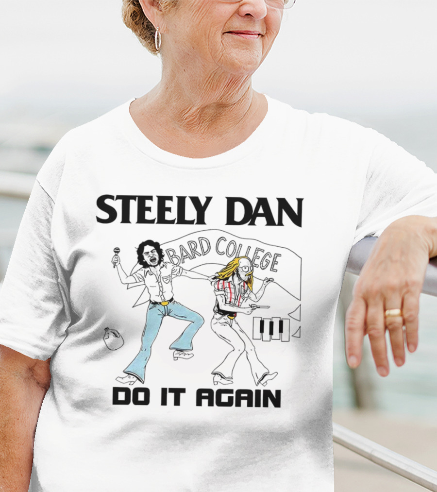 Steely Dan Bard College Do It Again Retro Music Skate Roller Disco Vintage T-Shirt