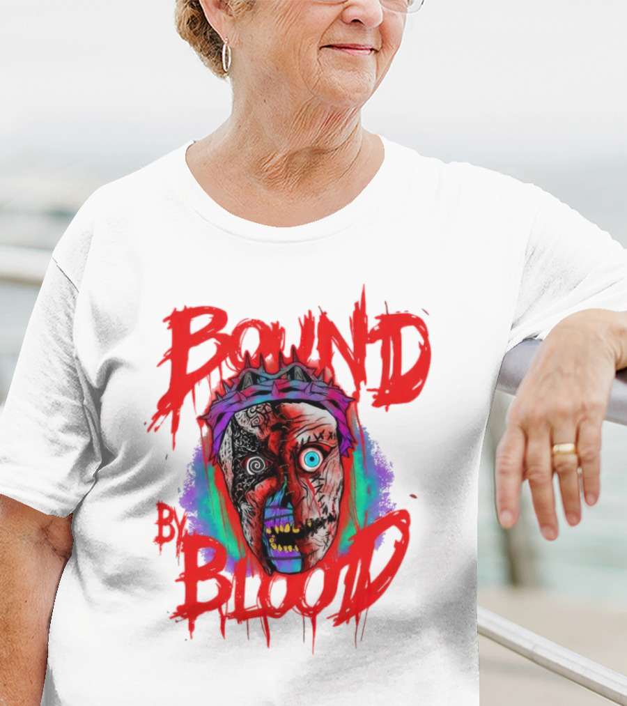 Bound By Blood Horror Mask Horror Clown T-Shirt