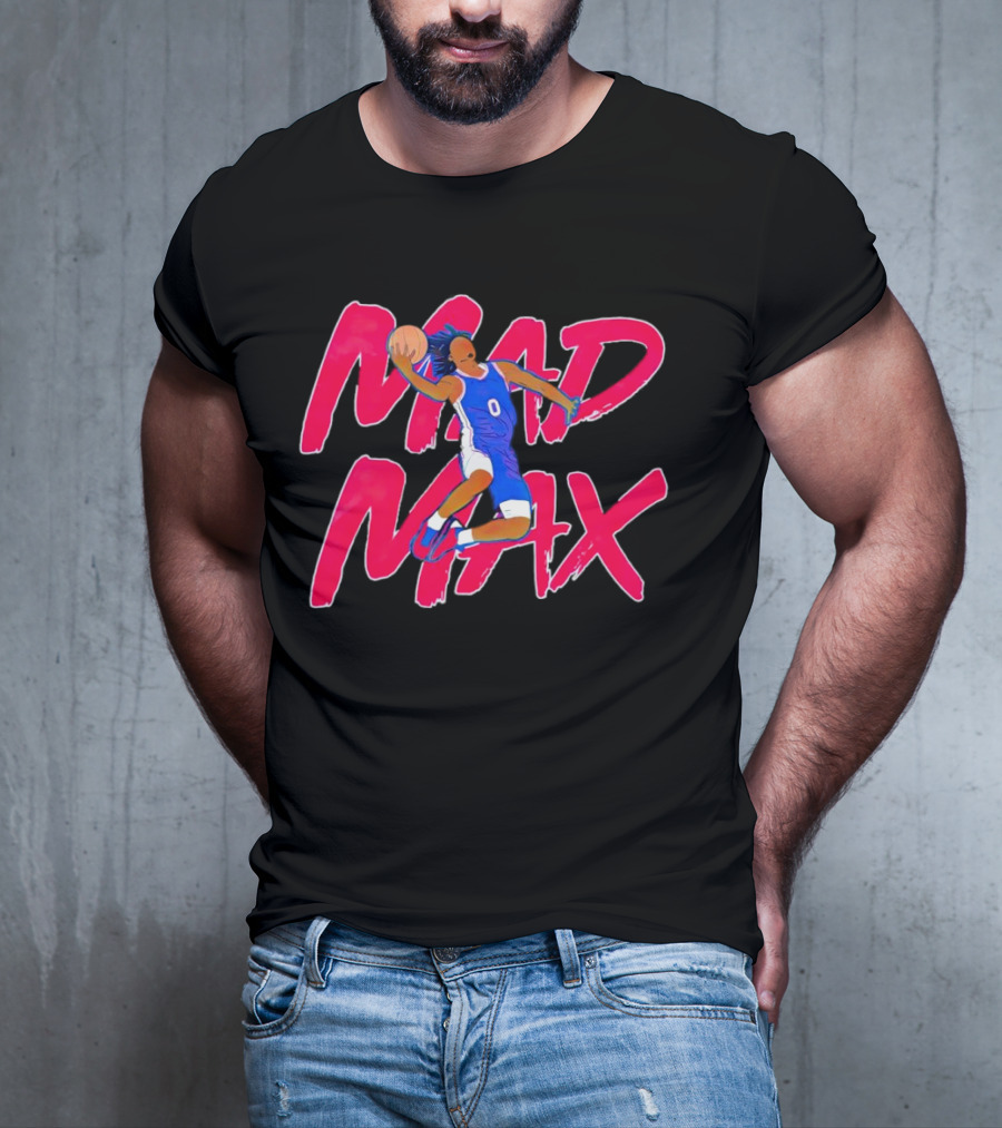 Philadelphia 76ers Tyrese Maxey Mad Max Basketball T-Shirt