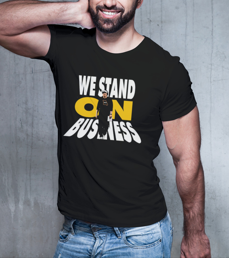 We Stand On Business 673 Brand Apparel Icon With Figure T-Shirt