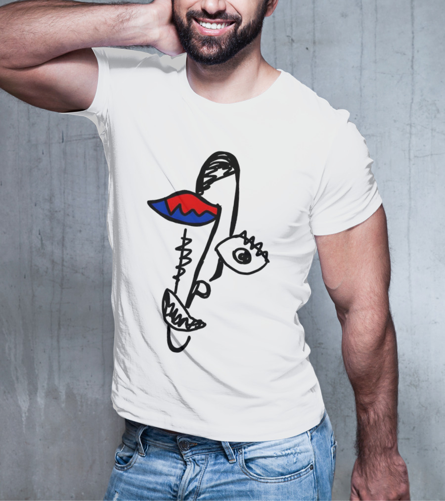 Beyond Graf’s Latest Abstract Picasso Face Disconnected Lines And Shapes T-Shirt