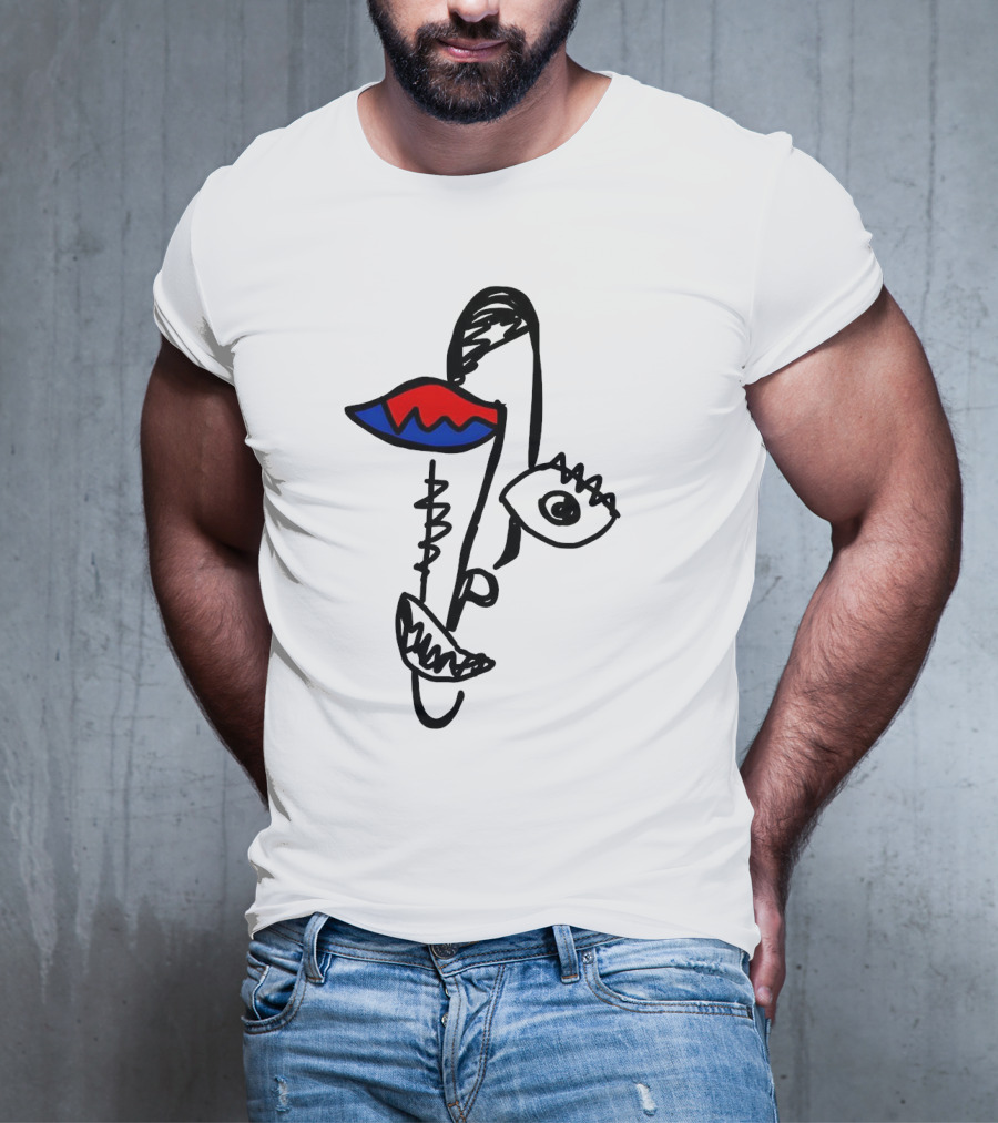 Beyond Graf’s Latest Abstract Picasso Face Disconnected Lines And Shapes T-Shirt