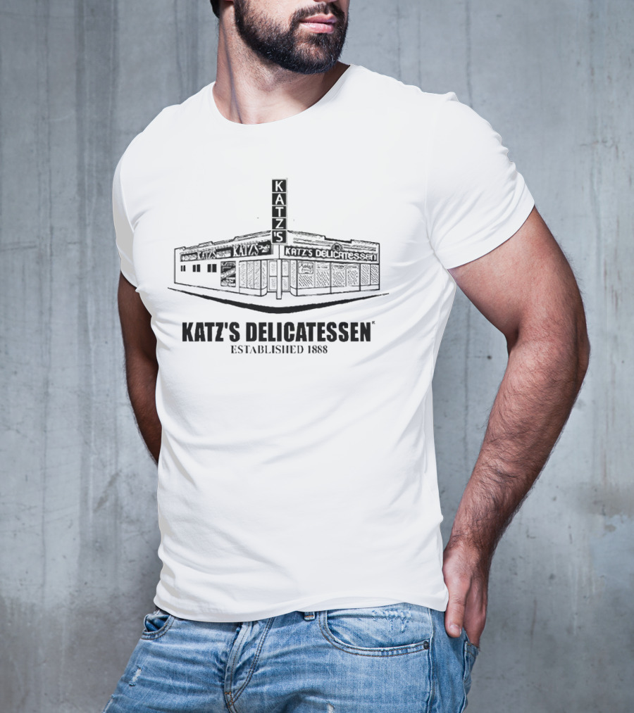 Katz’s Delicatessen Established 1888 Iconic New York Deli Building T-Shirt