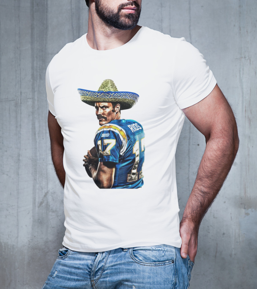 Rios 17 Los Angeles Chargers Sombrero T-Shirt