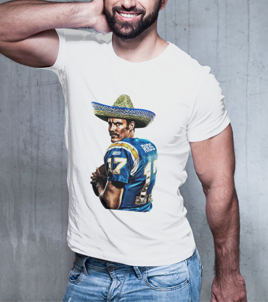 Rios 17 Los Angeles Chargers Sombrero T-Shirt
