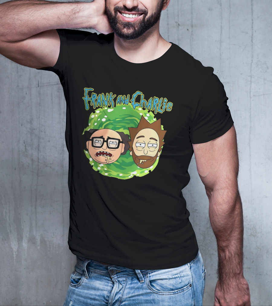 Frank And Charlie Rick And Morty Portal Faces T-Shirt