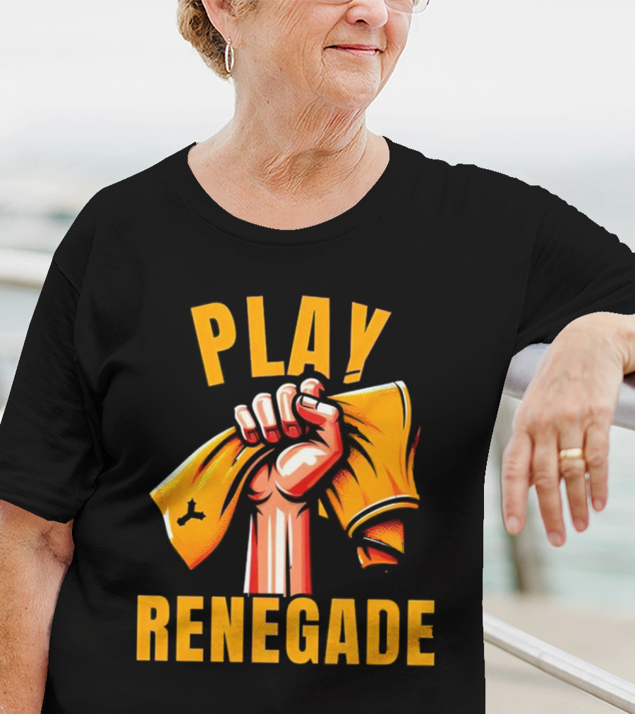 Play Renegade Hand Holding Yellow Towel T-Shirt