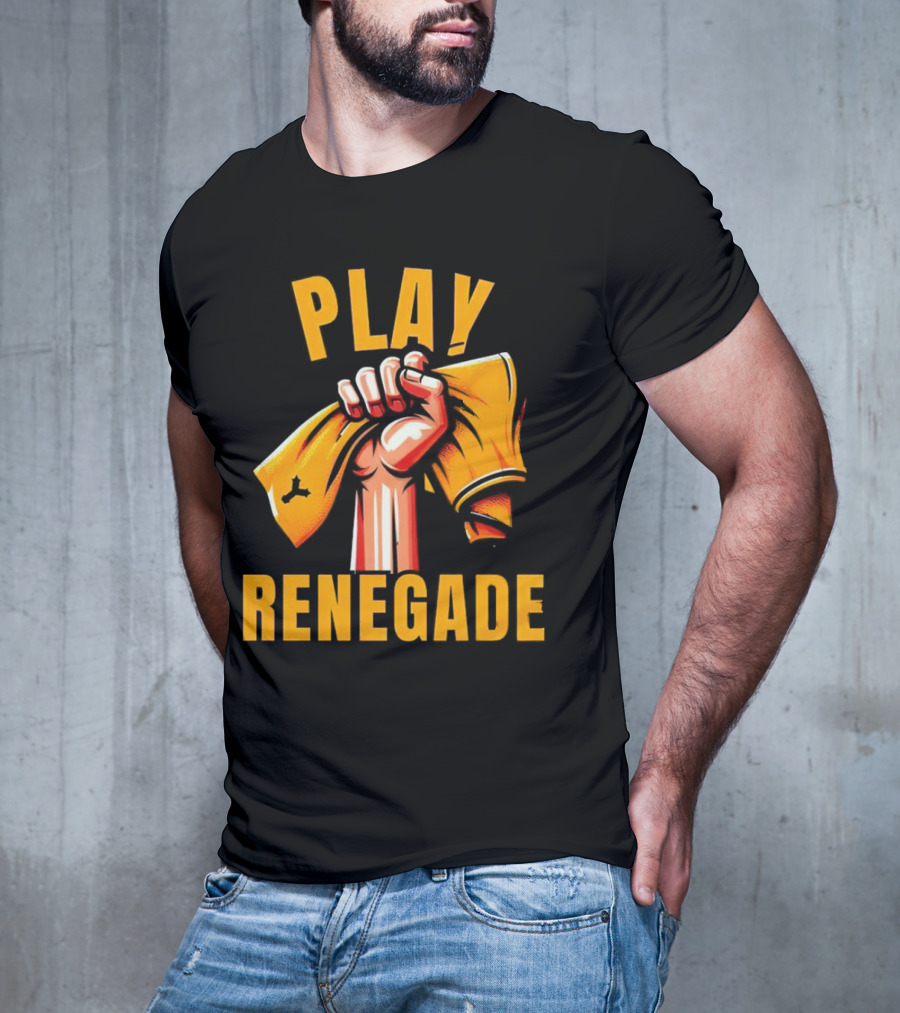 Play Renegade Hand Holding Yellow Towel T-Shirt
