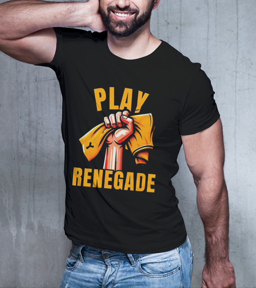 Play Renegade Hand Holding Yellow Towel T-Shirt