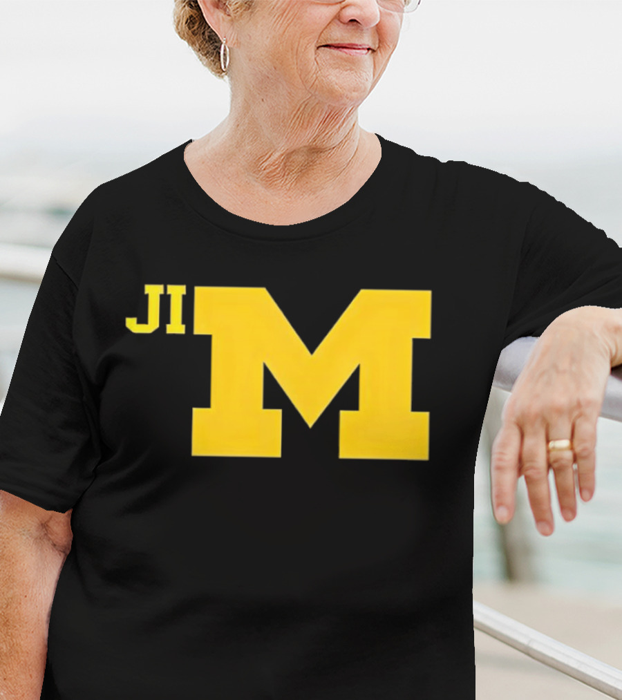 Jim Harbaugh Michigan Wolverines Big M T-Shirt