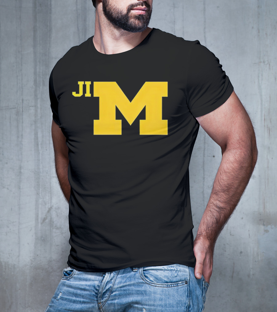 Jim Harbaugh Michigan Wolverines Big M T-Shirt
