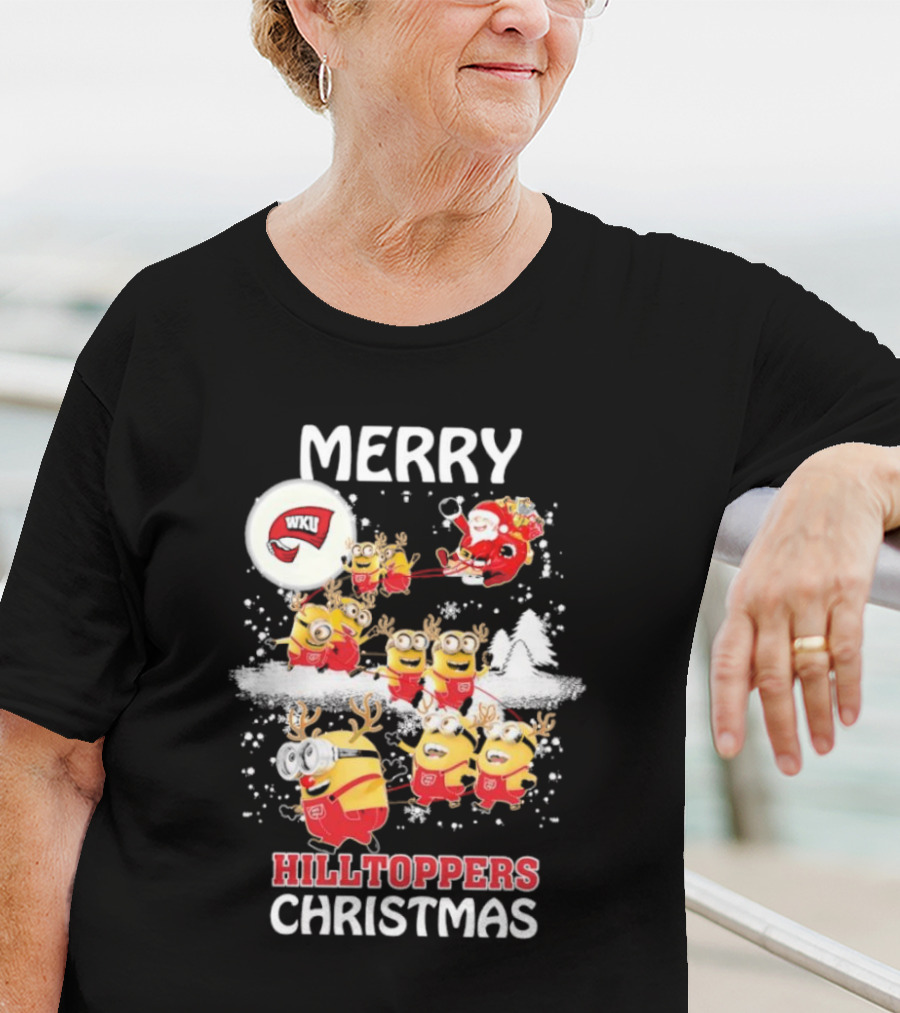 Merry WKU Hilltoppers Minions Christmas T-Shirt