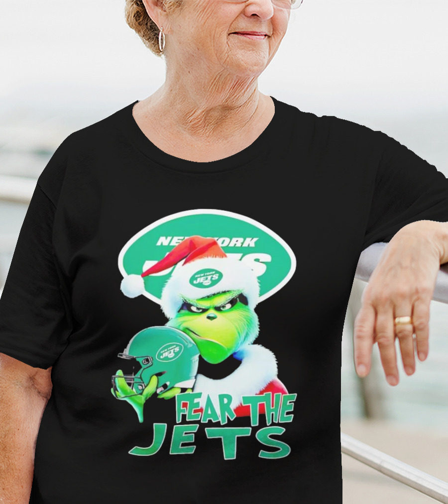 New York Jets Grinch Fear The Jets Christmas T-Shirt