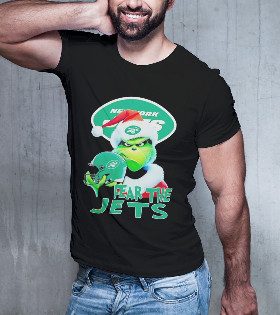 New York Jets Grinch Fear The Jets Christmas T-Shirt