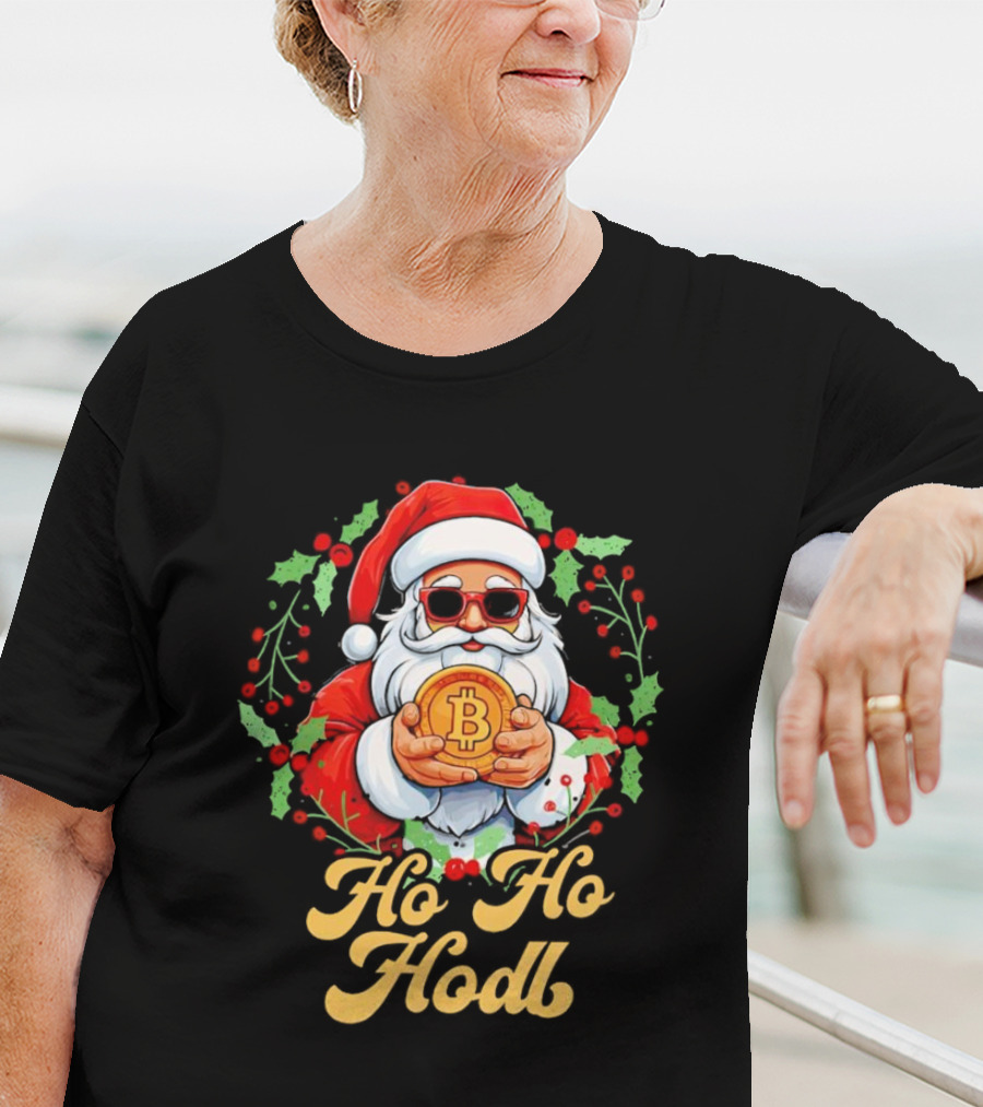 Ho Ho Hodl Santa Bitcoin Christmas T-Shirt