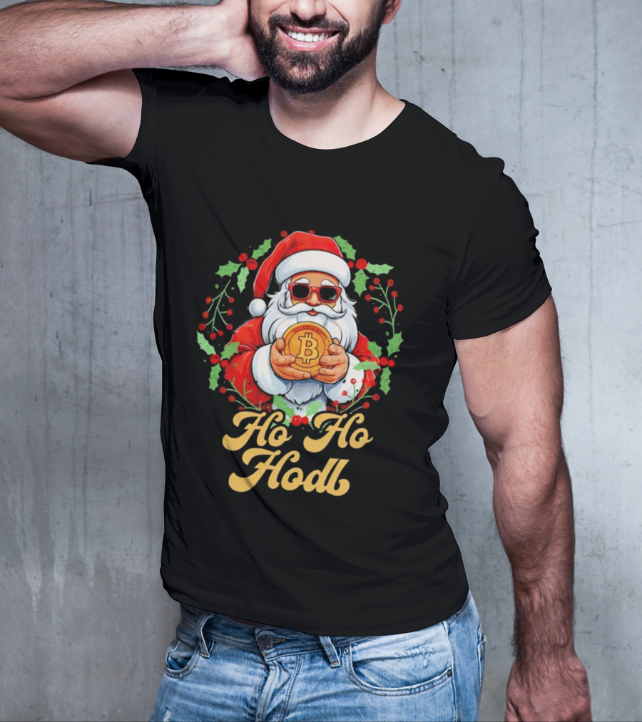 Ho Ho Hodl Santa Bitcoin Christmas T-Shirt