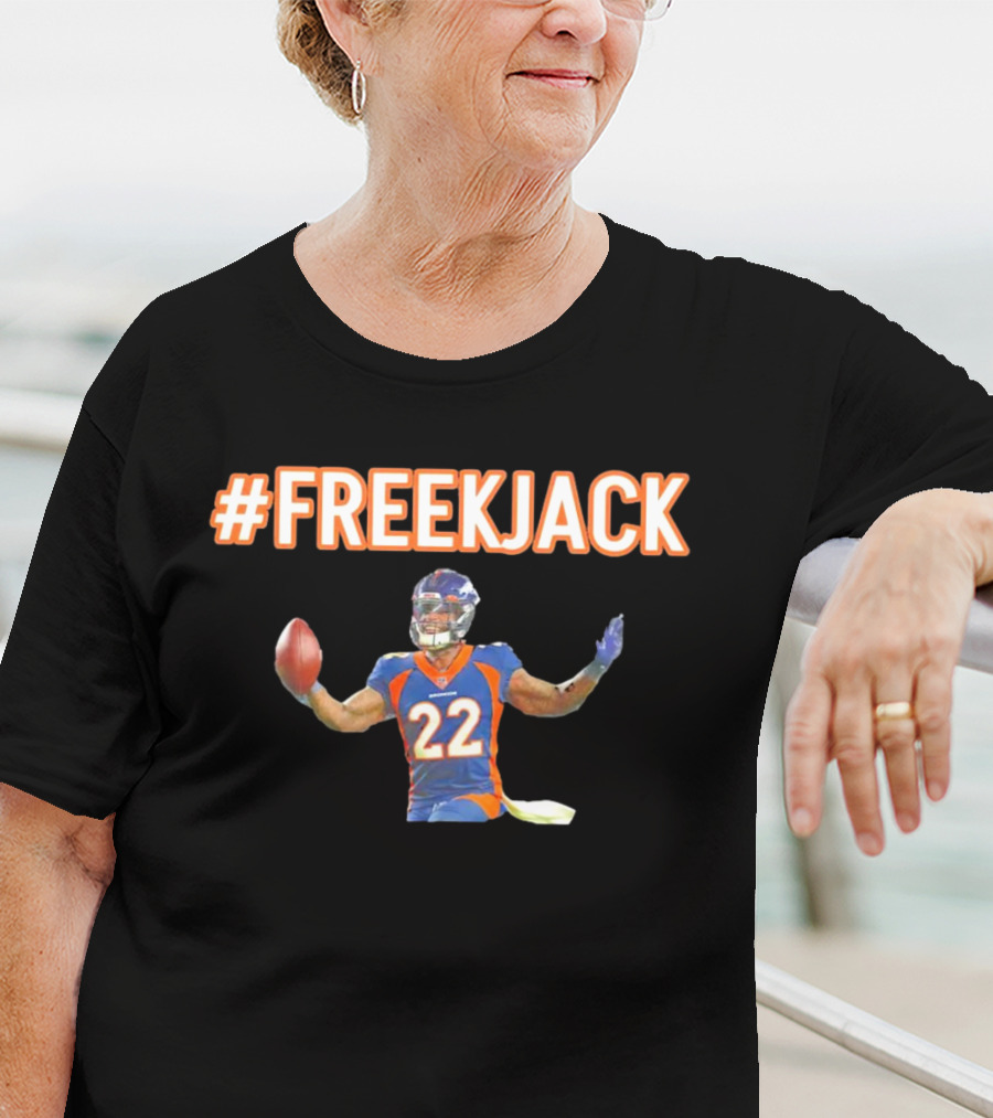 Mile High #FreeKJack Football Player 22 T-Shirt