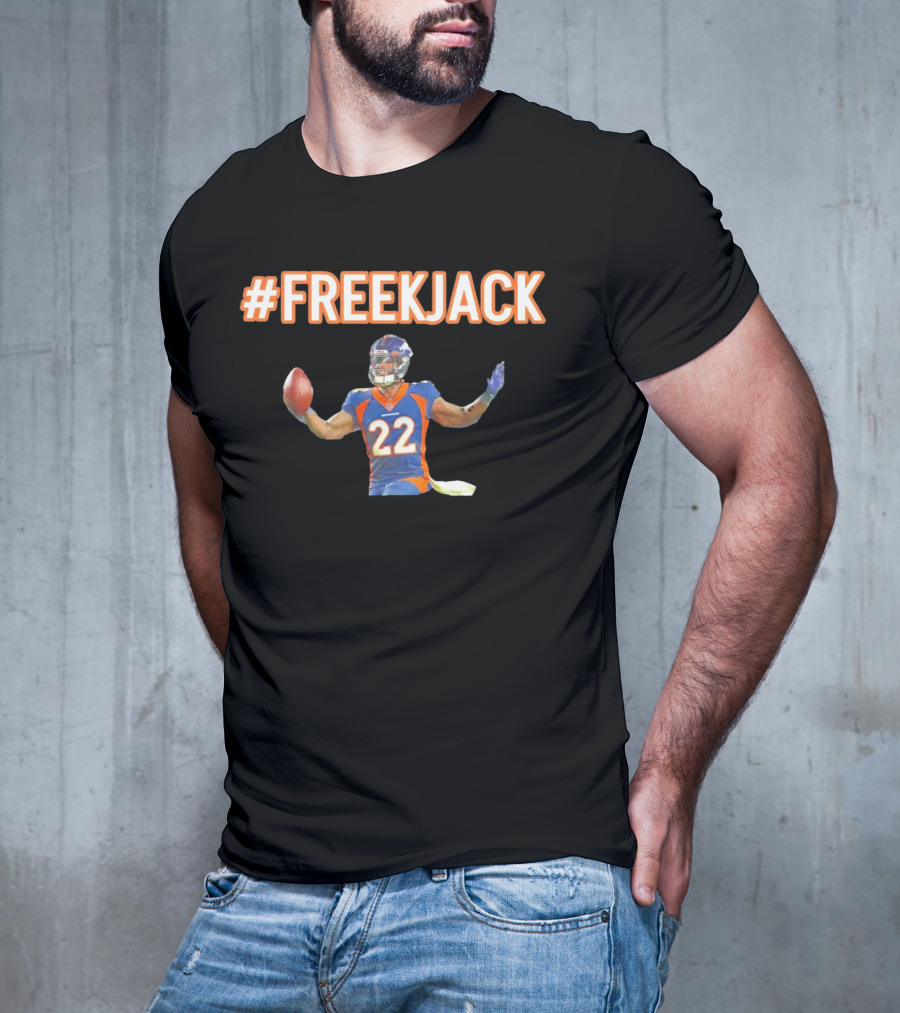 Mile High #FreeKJack Football Player 22 T-Shirt