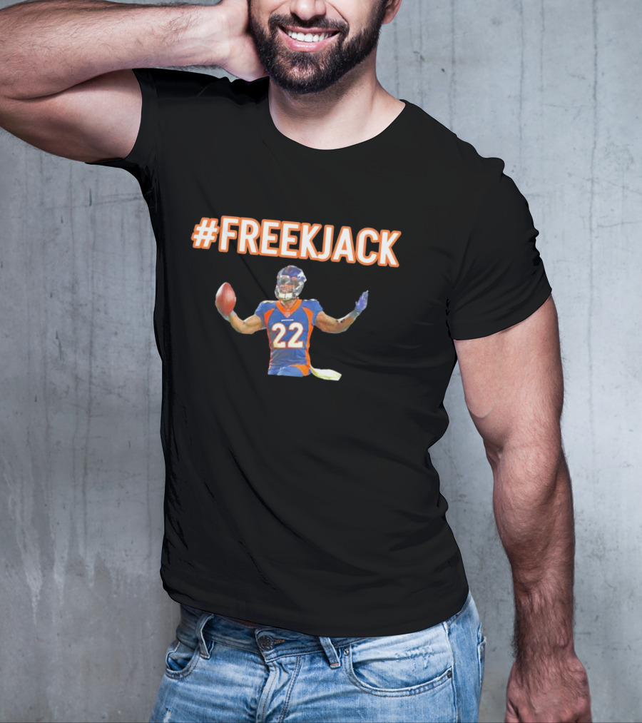 Mile High #FreeKJack Football Player 22 T-Shirt