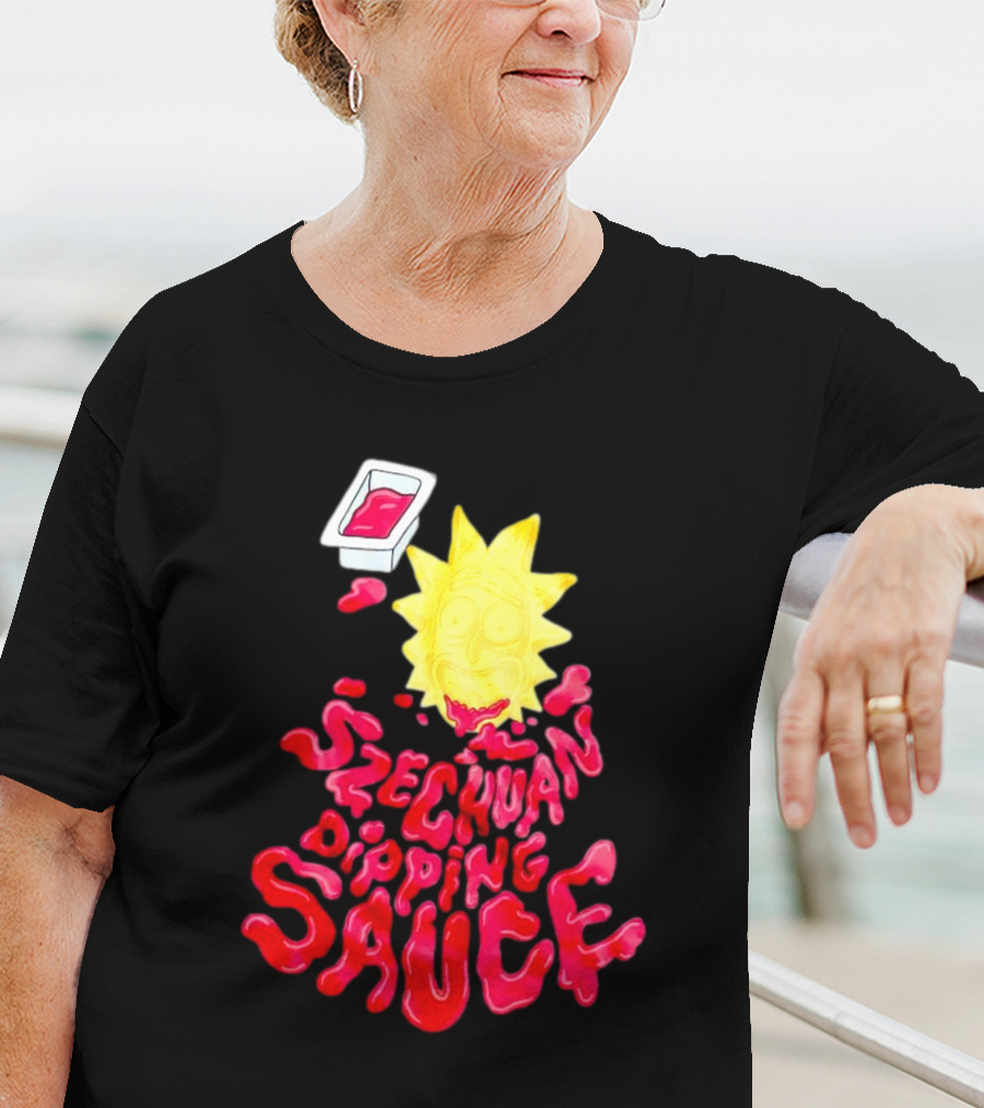 Rick And Morty Szechuan Dipping Sauce Melting Face T-Shirt