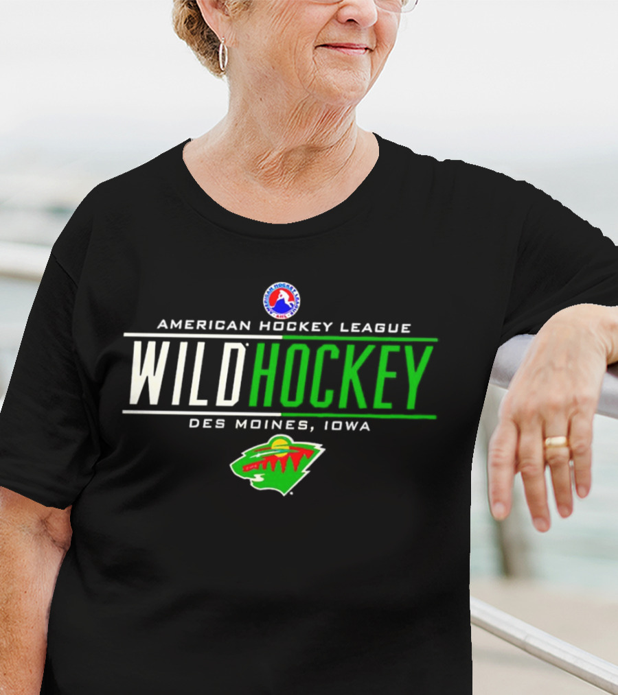 American Hockey League Wild Hockey Des Moines Iowa T-Shirt