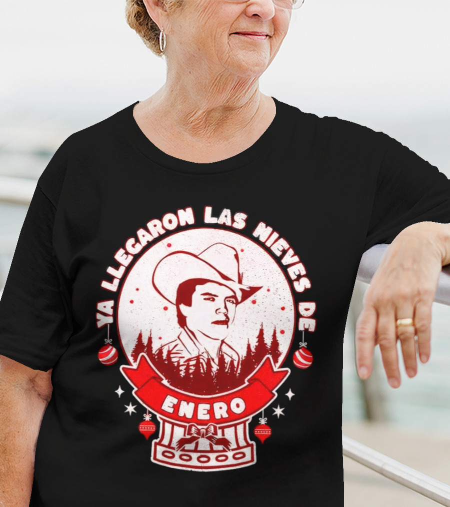 Chalino Sanchez Ya Llegaron Las Nieves De Enero Enero Christmas T-Shirt
