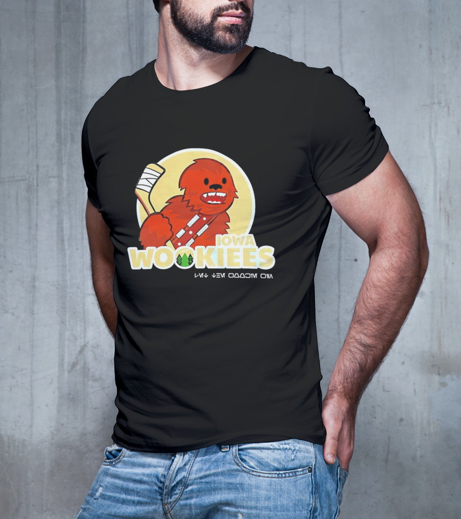 Iowa Wookiees Hockey Team Chewbacca Inspired Sports T-Shirt