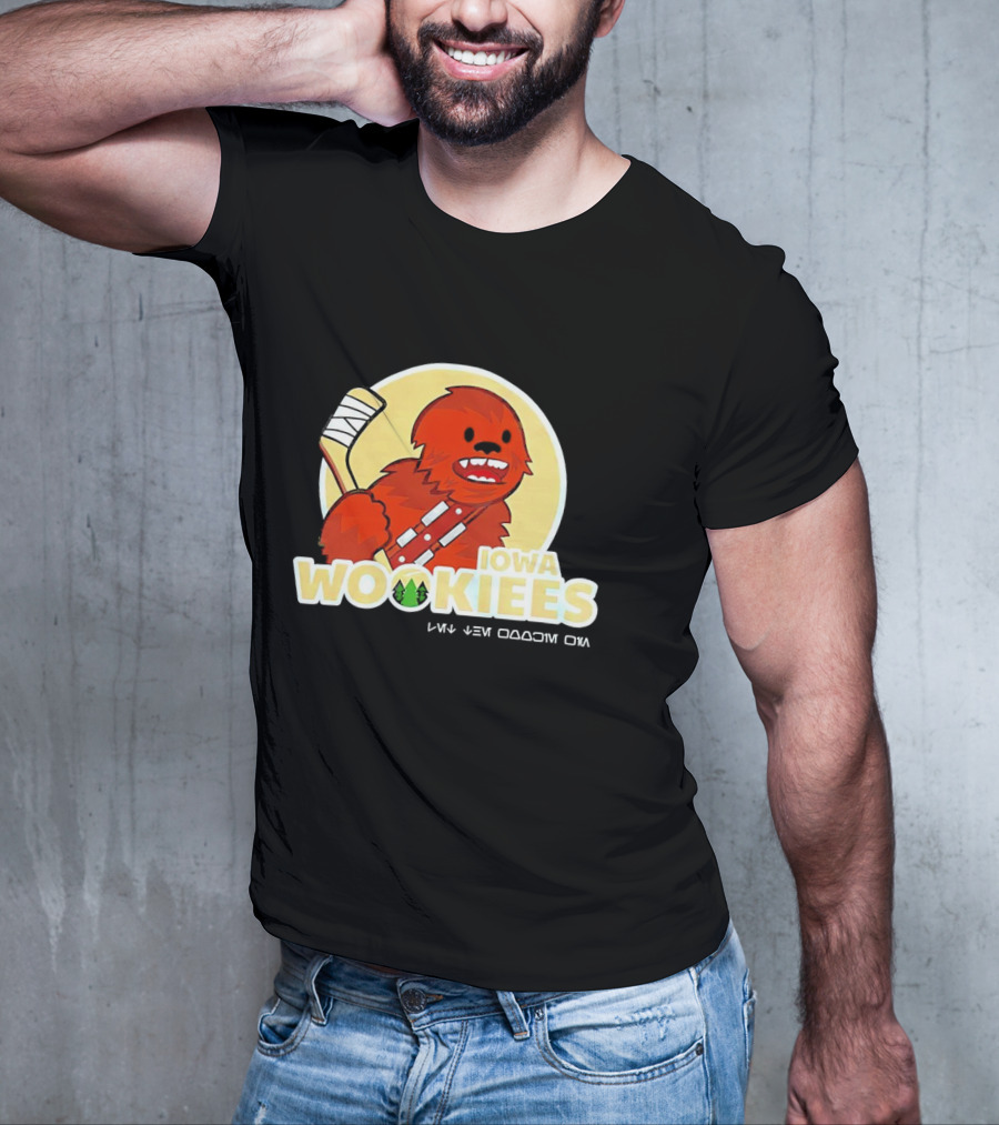 Iowa Wookiees Hockey Team Chewbacca Inspired Sports T-Shirt