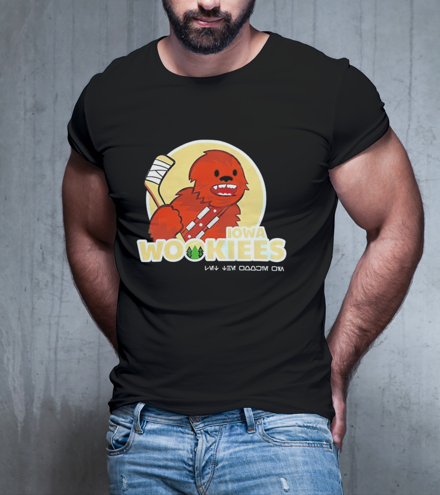 Iowa Wookiees Hockey Team Chewbacca Inspired Sports T-Shirt