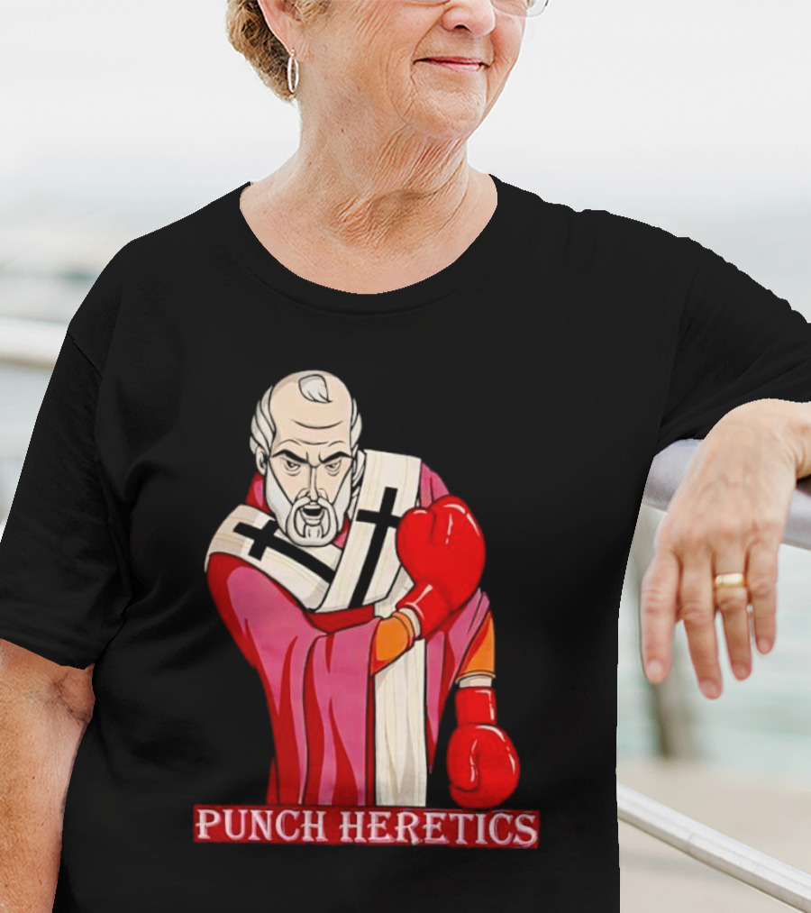 Punch Heretics Boxing Bishop Iconic T-Shirt
