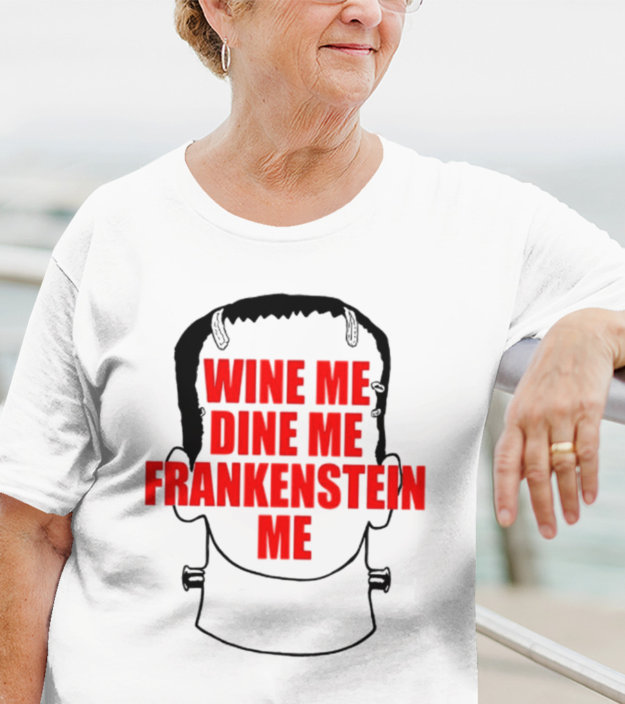 Scott Steiner Wine Me Dine Me Frankenstein Me Monster Head T-Shirt