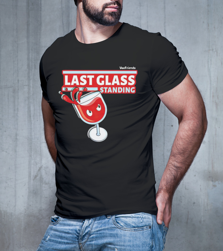 VeeFriends Last Glass Standing Wine Glass Character T-Shirt