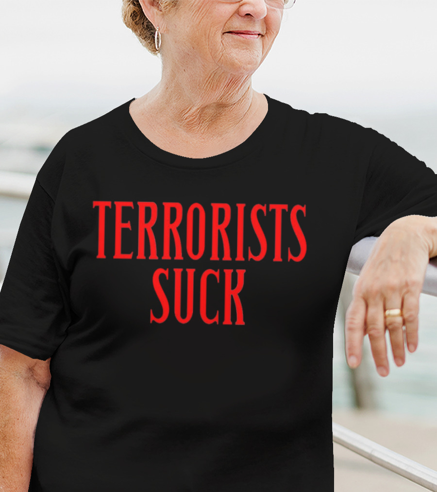 Don Frye Terrorists Suck Red T-Shirt