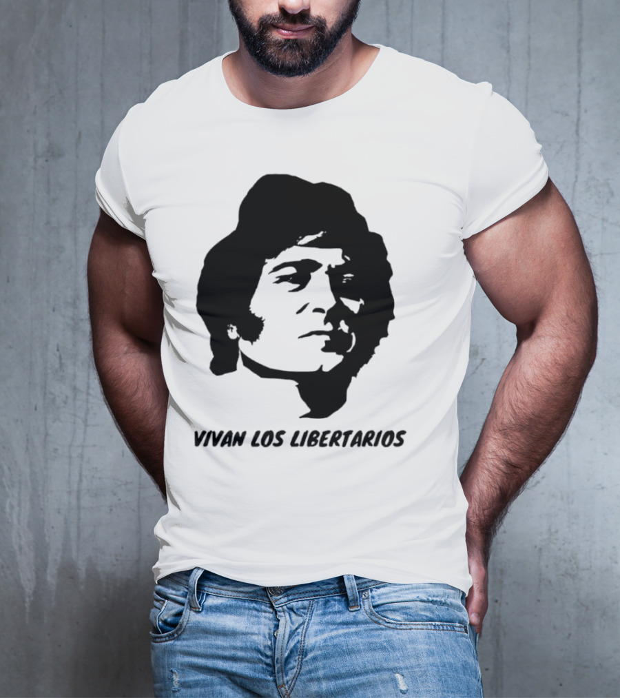 Javier Milei Vivan Los Libertarios Argentina Libertarian Movement T-Shirt