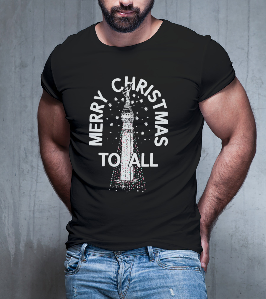 Merry Christmas To All Lights Monument T-Shirt