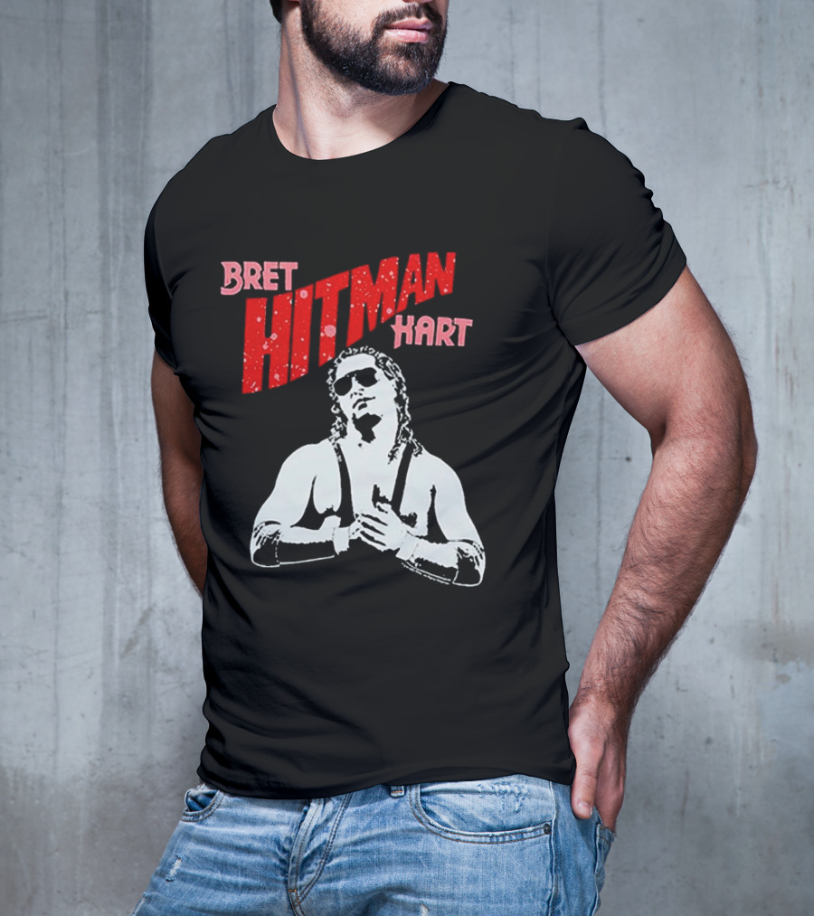Bret Hitman Hart Wrestling Iconic T-Shirt