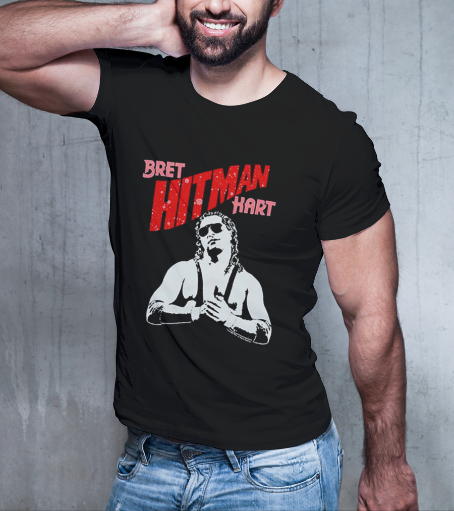 Bret Hitman Hart Wrestling Iconic T-Shirt