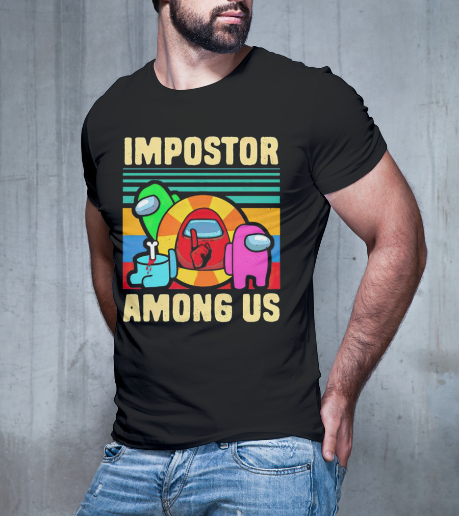 IMPOSTOR AMONG US Retro Crewmate T-Shirt