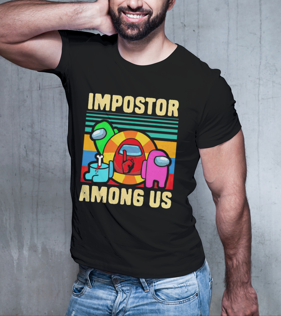 IMPOSTOR AMONG US Retro Crewmate T-Shirt