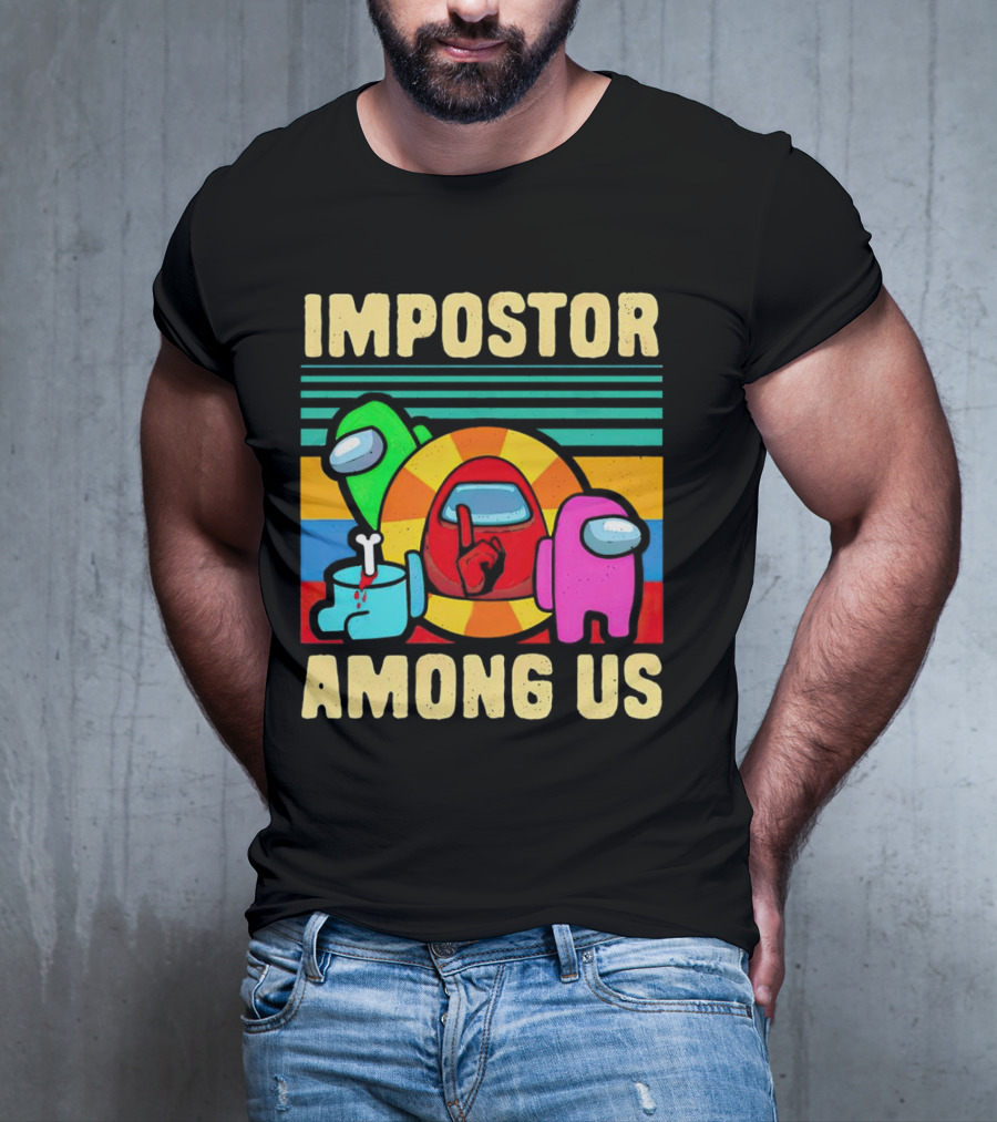IMPOSTOR AMONG US Retro Crewmate T-Shirt