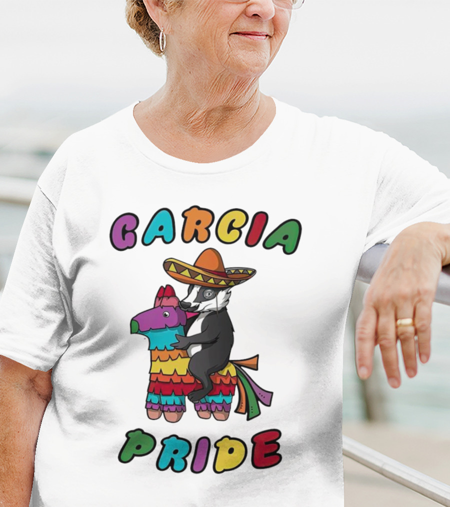 Garcia Pride Piñata Sombrero Rainbow Colors T-Shirt
