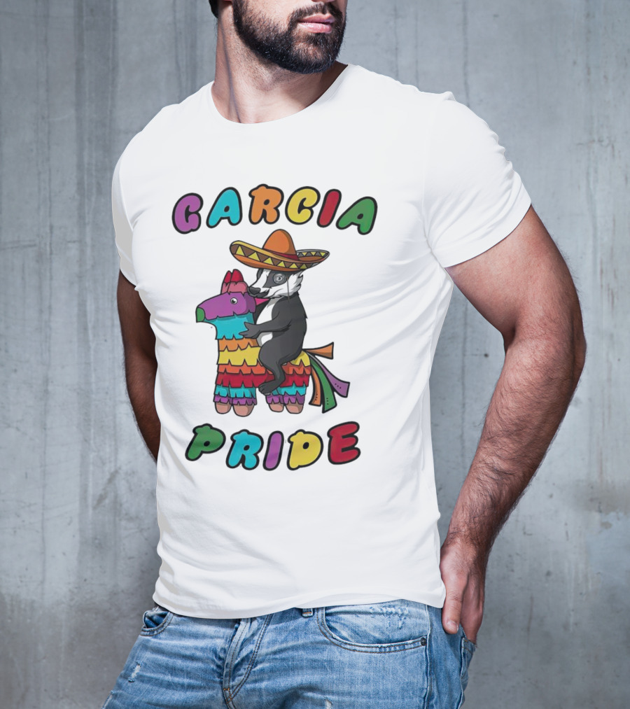 Garcia Pride Piñata Sombrero Rainbow Colors T-Shirt