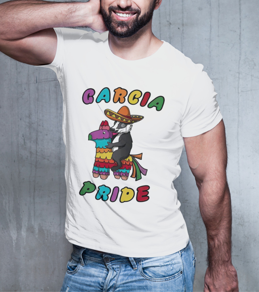 Garcia Pride Piñata Sombrero Rainbow Colors T-Shirt