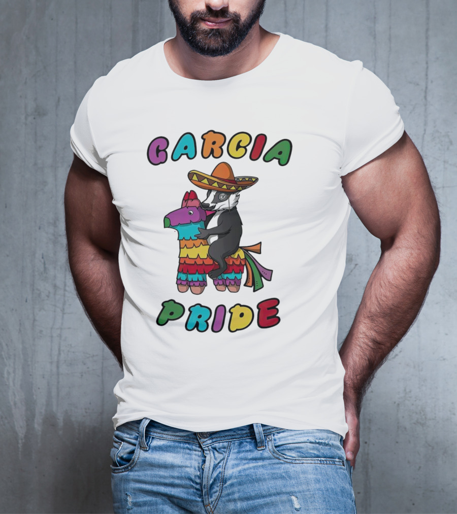 Garcia Pride Piñata Sombrero Rainbow Colors T-Shirt